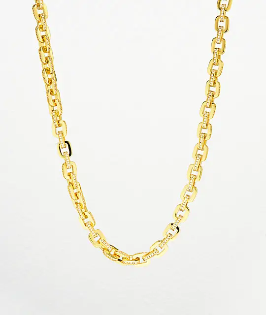 The Gold Gods 5mm Hermes Link 18"  Gold Chain Necklace