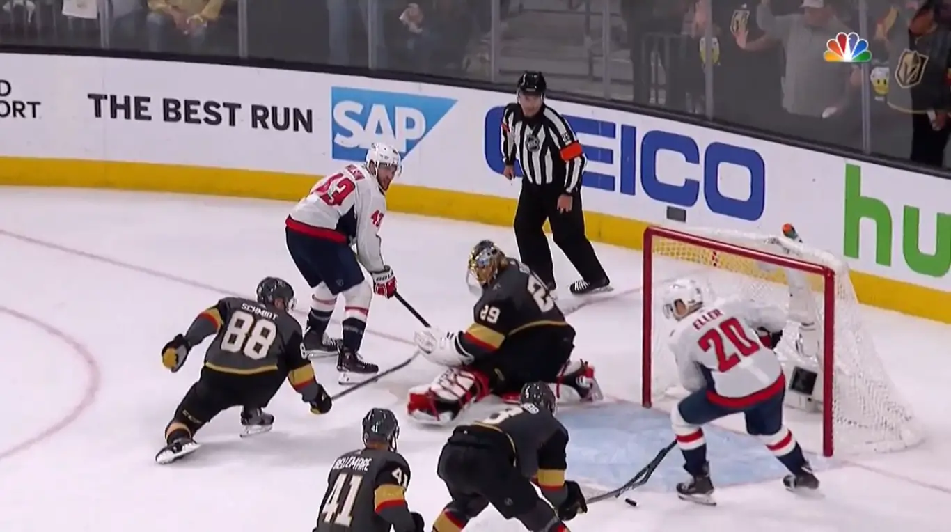 The Golden Knights took a crazy Game 1 thanks to a crazier ...