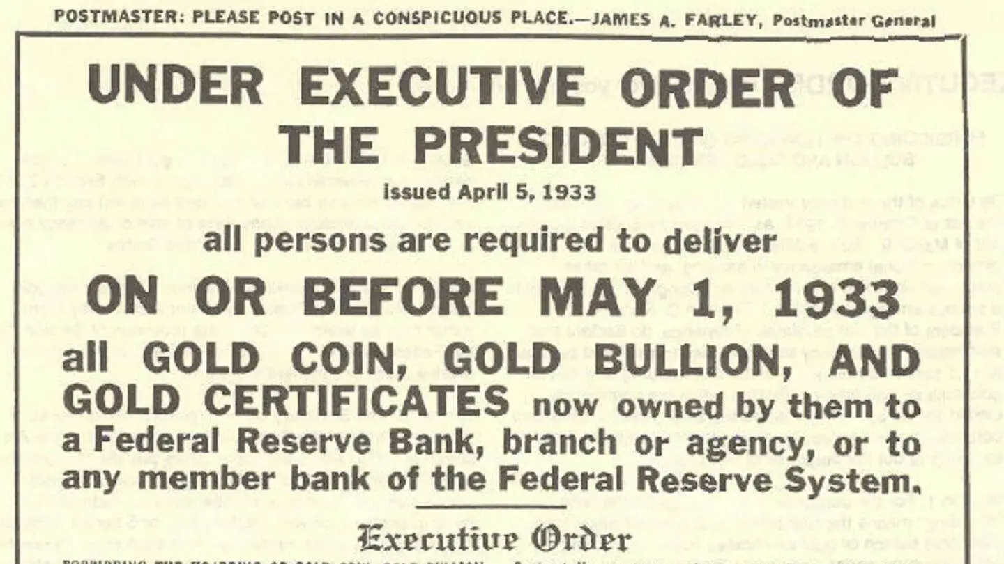 THIS DAY IN HISTORY  FDR takes United States off gold ...