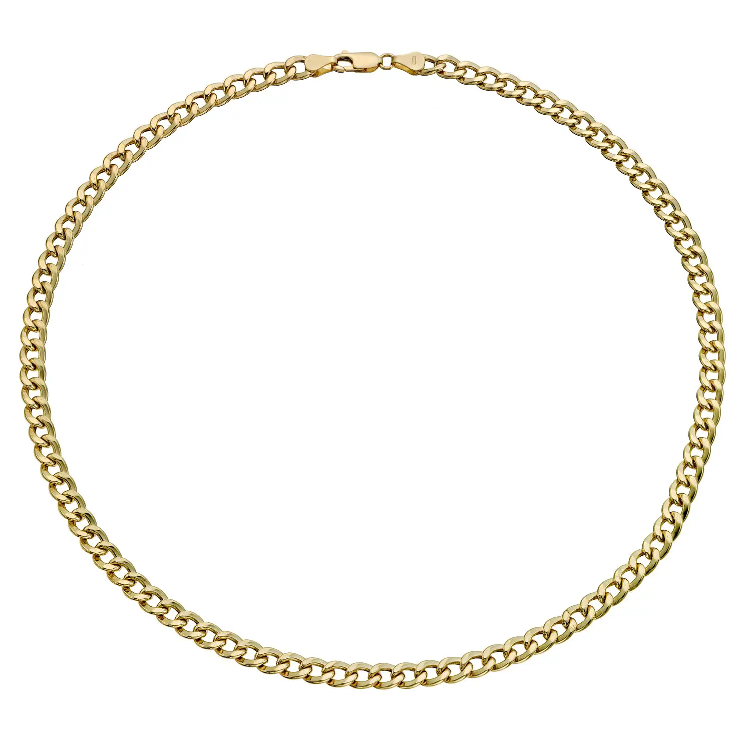 Together Silver &  9ct Bonded Gold 20"  Curb Chain