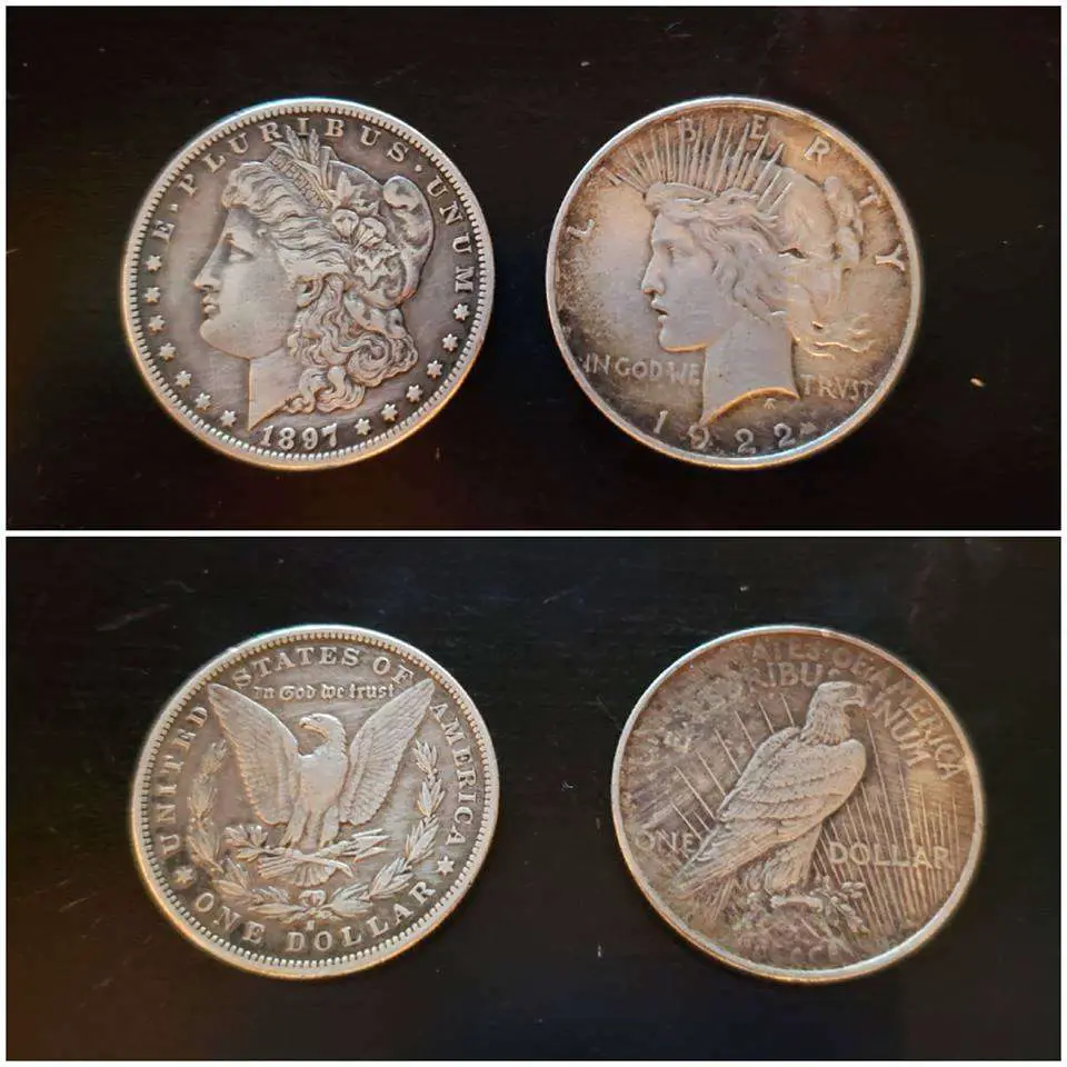 Two Old Silver Dollar Coins (Maybe?) Worth Sharing : coins