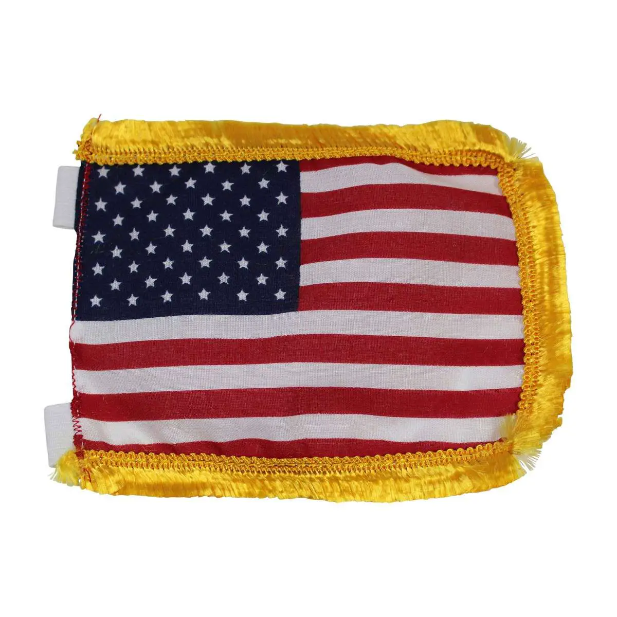 US Flag Cotton Gold Fringe 4 1/2" H