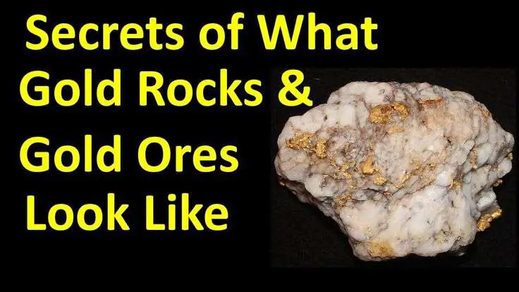 What does gold look like in rocks_ Gold bearing rock ...